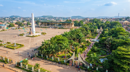 Michael Okpara Square and Unity Park in Enugu Nigeria